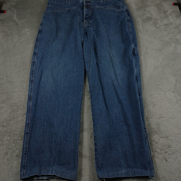 Marithe Francois Girbaud Jeans Mens 42x32 Blue Denim Baggy Y2K Pockets - Picture 1 of 9